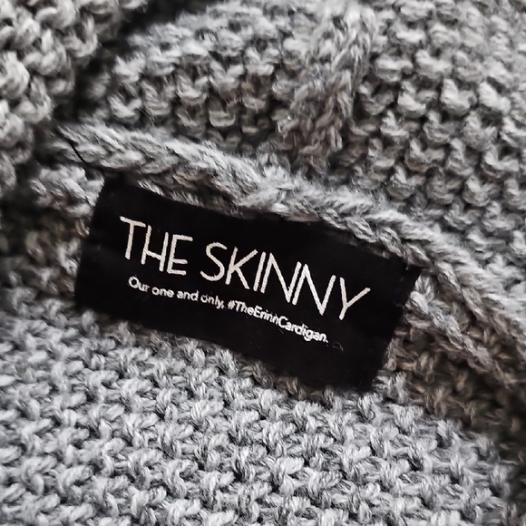 The Skinny Gray Knit Cardigan - Picture 2 of 5